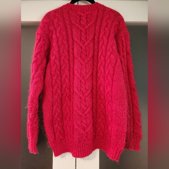 Northern Isles Mohair Wool Blend Sweater Deep V- neck Sweater - Picture 2 of 7